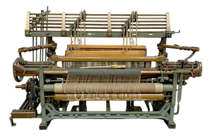 Antique Weaving Loom in Metal and Wood
