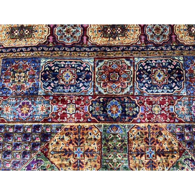 2000 - 2009 Green Mamluk Natural Dye Wool Rug, 5'2" X 6'11" For Sale - Image 5 of 15