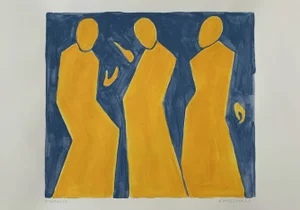 Waleria Matelska, Discussion, 2020, Acrylic on Paper