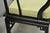 Vintage Oriental Ming Style Ebonized Horseshoe Lounge Chairs by Century (A) Pair For Sale - Image 12 of 17