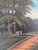 Sky Blue Vintage Original Coastal Landscape Oil Painting, Signed Seaside Art For Sale - Image 8 of 11