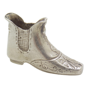 Vintage Italian Handmade Genuine Silver Renaissance Shoe Dollhouse Miniature