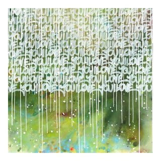 Into the Wilds - Original Abstract Street Art Mixed Media Painting on Canvas by Amber Goldhammer For Sale