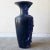 Postmodern Postmodern Black, Blue and Purple Paper Mache Vase For Sale - Image 3 of 9