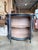Wood Vintage Italian Hand Painted Curved Front Cabinet in Distressed Black For Sale - Image 7 of 10