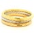 Circa 1980 Italian 18k Two-Tone Gold Torsade Bangle Bracelet Set For Sale In Miami - Image 6 of 13