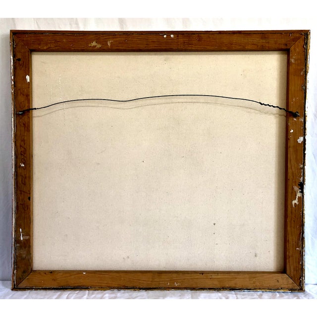 Rare Late 20th-Century Signed Mexican Abstract Expressionist Painting by Wita Wygard For Sale - Image 10 of 11