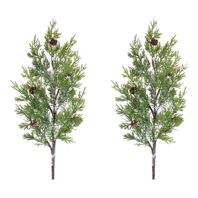 Rustic Pine Spray (Set of 2) For Sale - Image 3 of 3