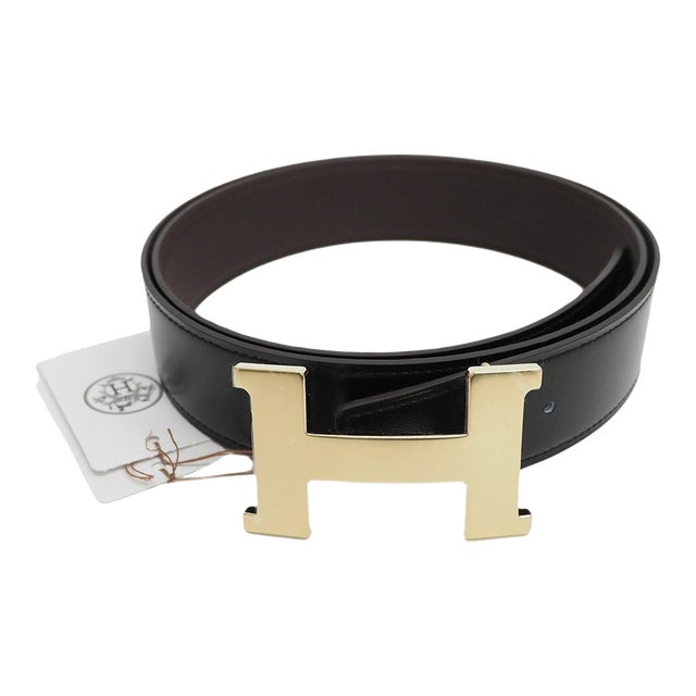 Constance belt buckle & Reversible leather strap 38 mm