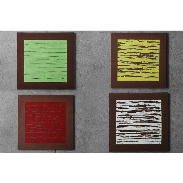 Ewa Söderström, Four Seasons, Oil Paintings on Canvas, 1970s, Framed, Set of 4 For Sale - Image 13 of 13