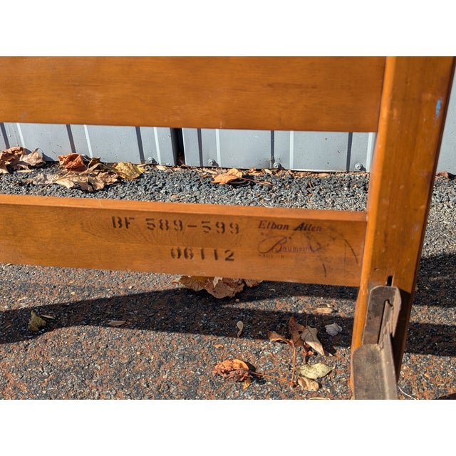 Pair of 1960s Ethan Allen Solid Baumritter Maple Twin Size Bedframes For Sale - Image 9 of 12