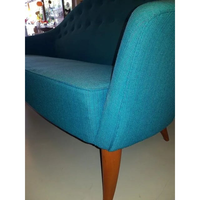 Wood Paradiset Sofa by Kerstin Hörlin Holmquist for Nordiska Kompaniet, 1958 For Sale - Image 7 of 17