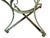 Rustic Antque Garden Table W/Patina Base For Sale - Image 10 of 11