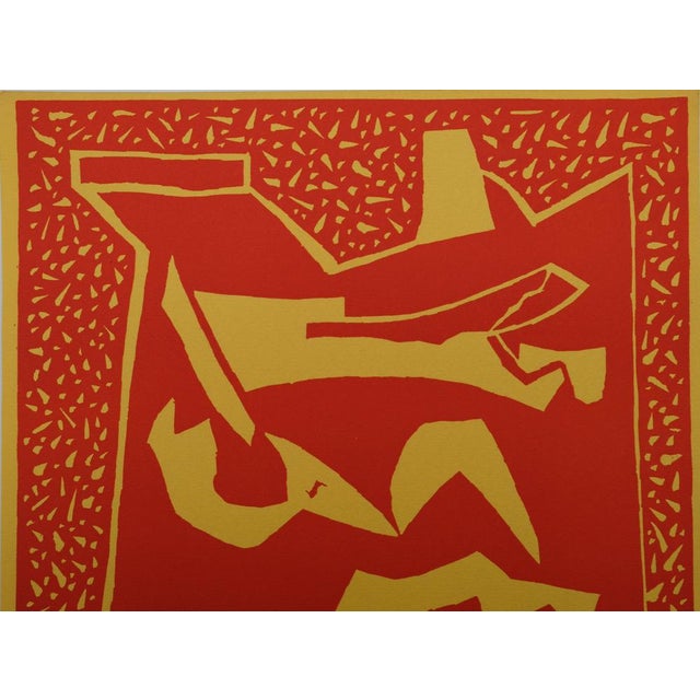 Alberto Magnelli (1888-1971) Three Nudes Color wood engraving On wove paper, 24 x 31 cm (approx. 9 x 12 inches) Excellent...