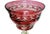 Cut-to-clear wide-brim Bohemian crystal wine goblet.