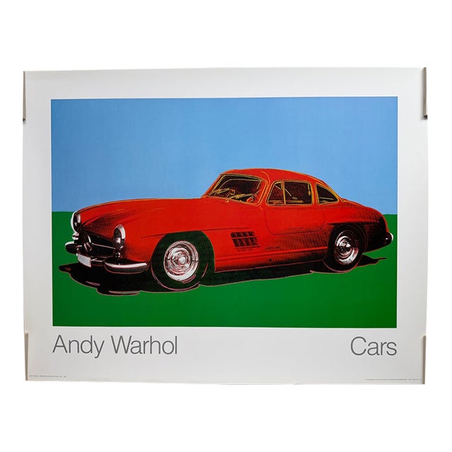 Andy Warhol (1928–1987), Mercedes Benz 300 Sl Coupé, Cars Series, 1988, Art Poster, Pop Art For Sale