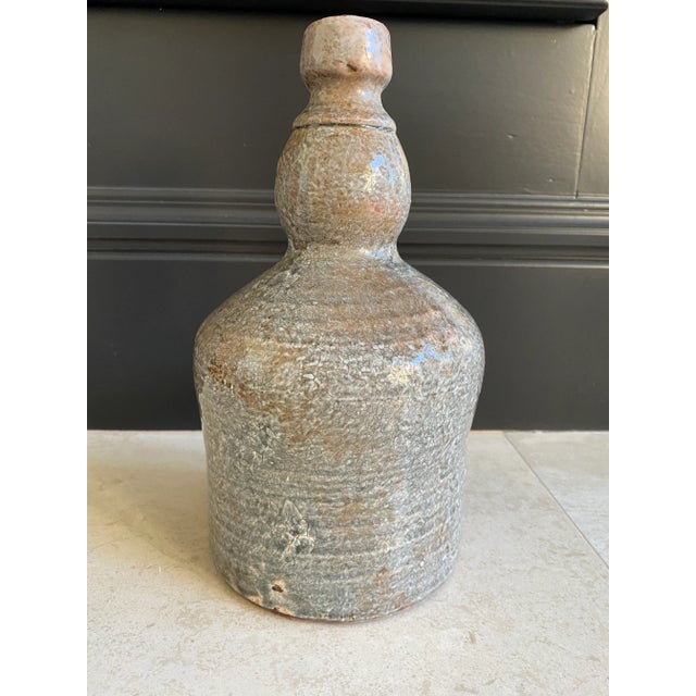 Vintage 1970’s Rustic Studio Pottery Vase For Sale - Image 9 of 11