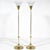 Brass Pair of Vetri Artistica Murano Glass and Brass Torchiers For Sale - Image 8 of 10