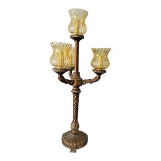 Vintage Beauty and the Beast Style Lamp For Sale