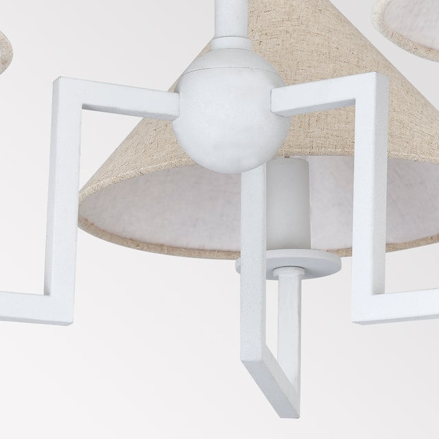 The modern sculptural feel created by Gladwyne's clean lines and sharp angles is softened by the Natural Linen shade and...