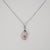 Metal Aaa Padparadscha Sapphire Pendant With Natural Diamond Accents: Solid 14k Gold For Sale - Image 7 of 7
