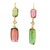 Talia Jade Pink Green Tourmaline 14k Gold Drop Earrings, Pair For Sale - Image 4 of 9