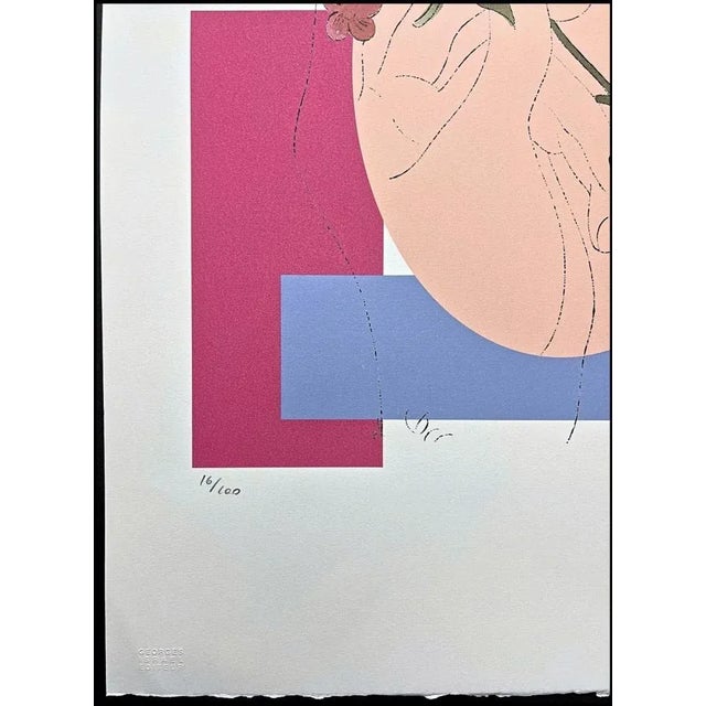 Andy Warhol "Flowers in hand" offset lithograph in colors on Arches paper, Georges Israel Editeur, sheet size 38,5 x 57...