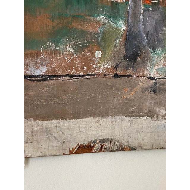 1960s Folk Art Architectural Painting by Jimmy Lee Sudduth For Sale - Image 10 of 13