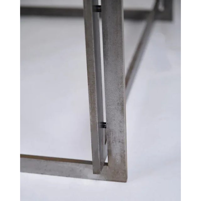 Metal PK 54 Dining Table in Cipollini Marble attributed to Poul Kjærholm for E. Kold Christensen, 1960s For Sale - Image 7 of 10