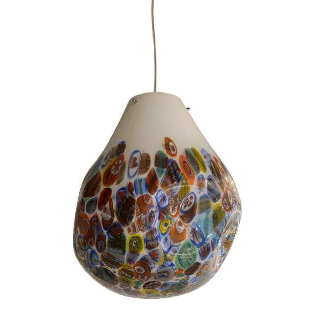 Contemporany Murrine Sphere in Murano Style Glass With Multicolored Murrine From Simoeng For Sale