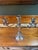 Mid-Century Modern Statement Circa 1930 Gorham Convertible Silver-Plate Triple Candelabras - A Pair For Sale - Image 3 of 18