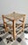 Wood Vintage Low Stool in Honey-Yellow Tones of Wood Straw Seat, 1980s For Sale - Image 7 of 7