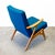 Blue 1960s Swedish Teak Armchair Attributed to Inge Andersson for Bröderna Andersson For Sale - Image 8 of 11