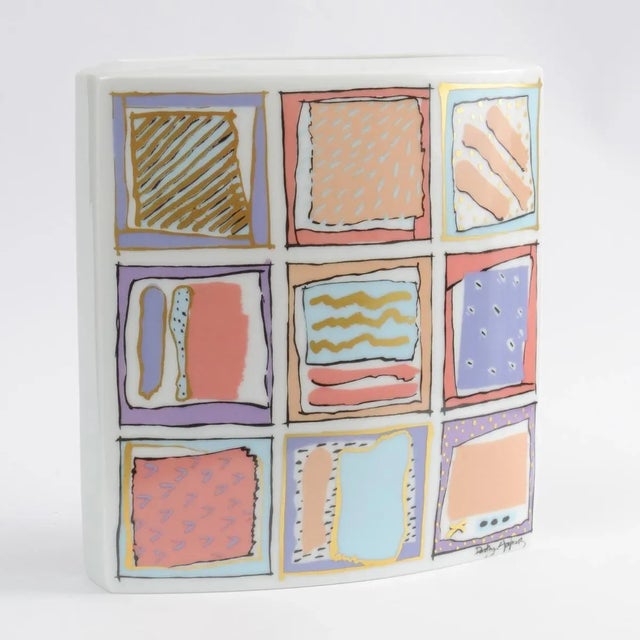 Postmodern German Postmodern Porcelain Vase by Dorothy Hafner for Rosenthal, 1980s For Sale - Image 3 of 6