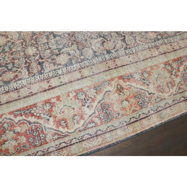 Early 20th Century Early 20th Century Worn Persian Mahal Oversize Rug - 10'7" x 16'11" For Sale - Image 5 of 12