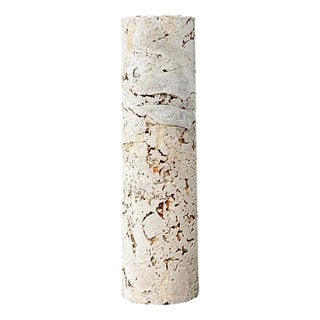 Vintage Coquina Stone Pedestal For Sale