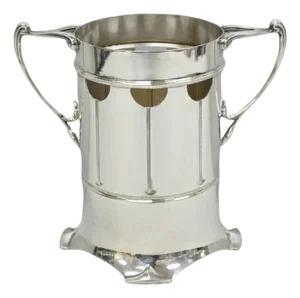 Roberts and Belk Art Nouveau Silver Plated Champagne Chiller Wine Bottle Coaster