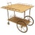 Aldo Tura Parchment Drop-Leaf Bar Cart For Sale - Image 11 of 11