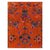 A vintage Chinese Art Deco accent carpet handmade during the mid-20th century. Measures: 6' 1" x 8' 8".
