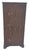 Small Narrow Mahogany Chippendale Bookcase W/ Pierced‑Side Shelves 1940s For Sale - Image 18 of 18