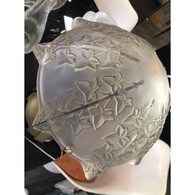 Ivy Table Lamp by René Lalique, 1930s For Sale - Image 3 of 7