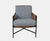 2020s Pair of Lee Industries Leather Campaign Chair For Sale - Image 5 of 6