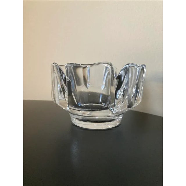 Scandinavian Crown Orrefors Crystal Catchall Bowl, Signed For Sale In New York - Image 6 of 18