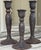 Spanish Revival Vintage Metal Candle Stick Holders - Set of 3 For Sale - Image 15 of 15