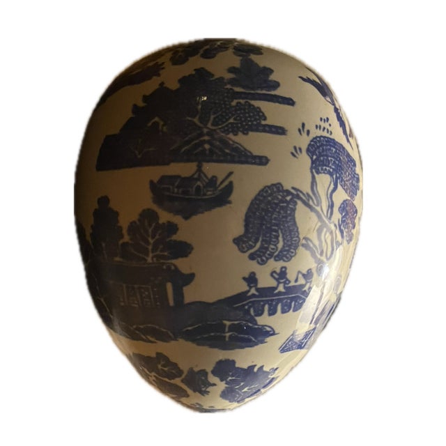 Vintage John Ffrench Arklow Studio Pottery Egg For Sale - Image 4 of 10