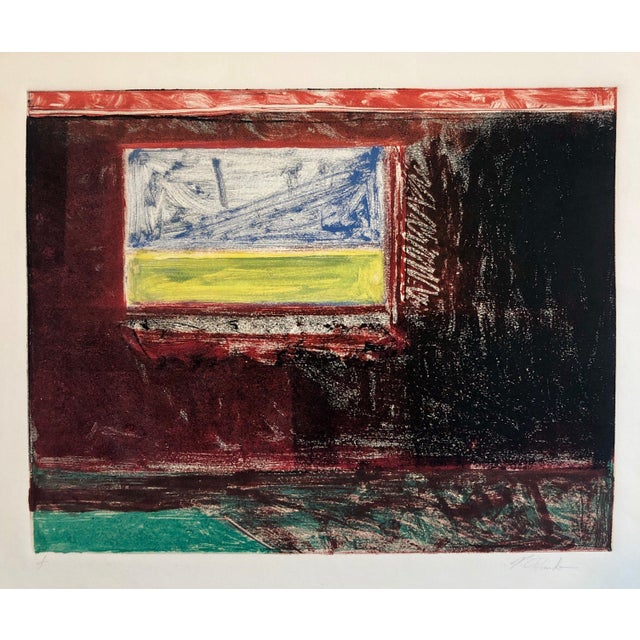 Pierre Obando, Caribbean Abstract Pattern & Decoration Monoprint Monotype Painting Print Obando, 1997 For Sale