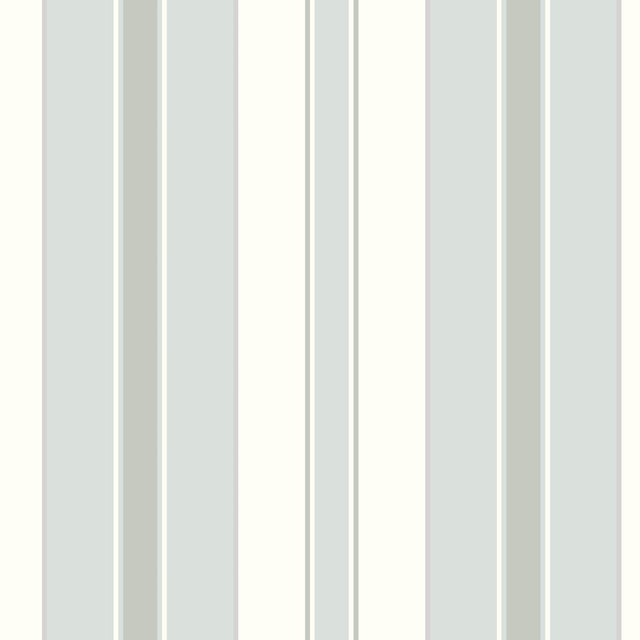 SAMPLE - Boråstapeter Stockholm Stripe Wallpaper In Sky And Silver For Sale