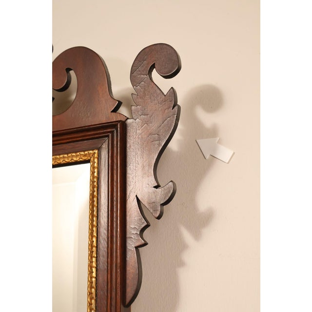 Henkel Harris Chippendale Style Mahogany Wall Mirror For Sale - Image 16 of 18
