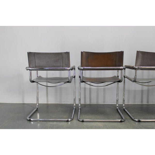 1980s Bauhaus Cantilever Armchairs by Mart Stam, Italy, 1980s, Set of 4 For Sale - Image 5 of 18