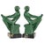 Art Deco bookends reading nudes, Delassement, by Max Le Verrier. Patinated Art Metal on a green marble base. France, circa...
